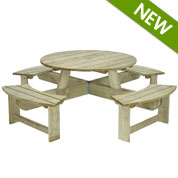 table de pique nique en bois pablo - bear county
